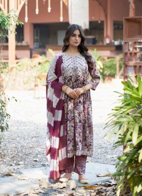 Mystic 9  Simran Vol 8 Premium Nayra Cut Rayon Suit with Exclusive Embroidery Work Pant And Chanderi Dupatta Wholesale  kurtis catalogs