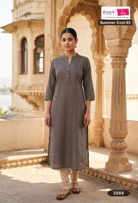 Mystic 9 Summer Cool Vol. 3 Camric Single Kurti kurtis catalogs