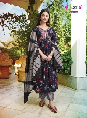 Mystic 9 by Monalisha vol 2 premium quality foil print readymade suit catalogue readymade suit catalogs