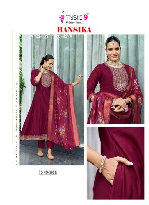 Mystic 9Hansika Vol 2  Exclusive Heavy Gadhval Embroidered Suit Bottom with Digital Chanderi Dupatta Wholesale kurtis catalogs