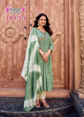 Mystic 9 By Heena Vol 9 Most Exclusive Rayon Capsule Foil Print Aaliya Cut kurti  New Collcetion kurtis catalogs