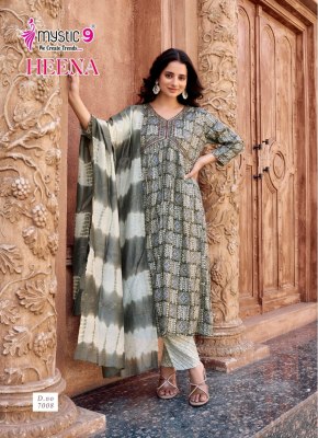 Mystic 9 By Heena Vol 9 Most Exclusive Rayon Capsule Foil Print Aaliya Cut kurti  New Collcetion kurtis catalogs