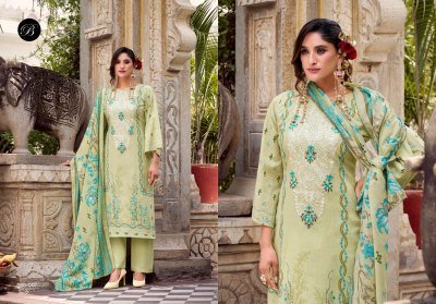 NAIRA VOL 115 by BelliZa Designer Studio Premium 100  Pure Cotton Top with Heavy Self Embroidery Digital Print MAL MAL Cotton Dupatta and Cotton Botto readymade suit catalogs