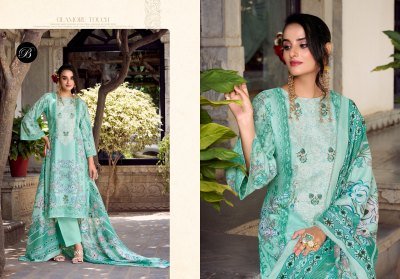 NAIRA VOL 115 by BelliZa Designer Studio Premium 100  Pure Cotton Top with Heavy Self Embroidery Digital Print MAL MAL Cotton Dupatta and Cotton Botto readymade suit catalogs