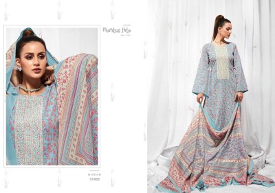 NIKHAR by Mumtaz arts pure lawn cambric embroidered  dress material catalogue  dress material catalogs