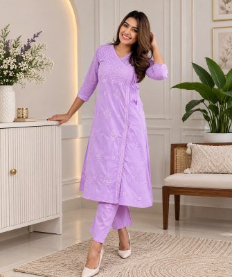 NOOR-E-CHIKANKARI ANGRAKHA Shifli Luxe Cotton Angrakha Size wise Combo Set