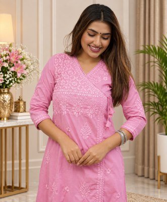 NOOR-E-CHIKANKARI ANGRAKHA Shifli Luxe Cotton Angrakha Size wise Combo Set