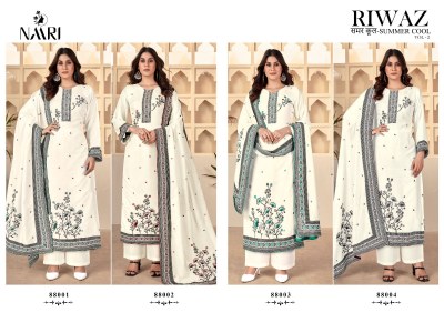 Naari by Riwaz pure viscose jacquard minakari unstitched suit catalogue at affordable rate     salwar kameez catalogs