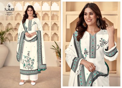 Naari by Riwaz pure viscose jacquard minakari unstitched suit catalogue at affordable rate     salwar kameez catalogs