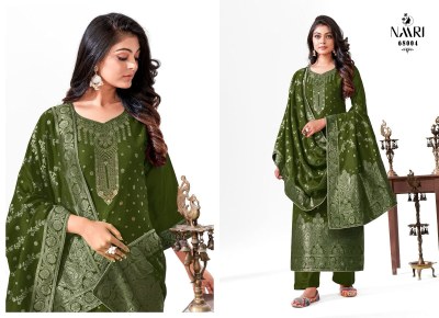 Naari present Mehar 7 pure muslin jacaured pakisatni suit catalogue at wholesale price pakistani suit catalogs