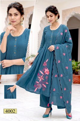 Naaz Vol 1 Roman Silk Heavy Embroidery Sequence Work Designer 3 Piece Suit Set kurti pant with dupatta Catalogs