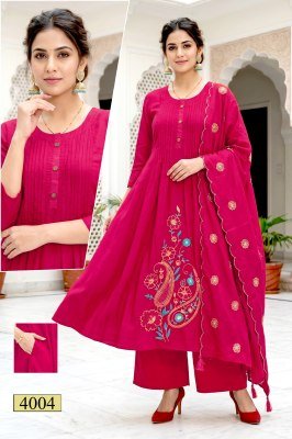 Naaz Vol 1 Roman Silk Heavy Embroidery Sequence Work Designer 3 Piece Suit Set kurti pant with dupatta Catalogs
