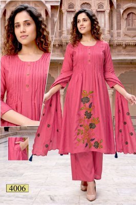 Naaz Vol 1 Roman Silk Heavy Embroidery Sequence Work Designer 3 Piece Suit Set kurti pant with dupatta Catalogs
