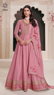 Naaz by Kuleesh Embroidered exclusive long Anarkali suit catalogue with low rate fancy Anarkali suit catalogs