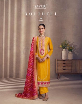 Naaz by Sayuri Designer Premium simar silk embroidered Kurti pant and dupatta collection at low price readymade suit catalogs
