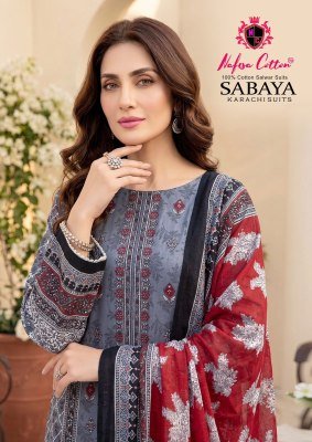 Nafisa Cotton Sabaya Karachi Suits Pure Soft Cotton Dress Material wholesale catalogs