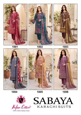 Nafisa Cotton Sabaya Karachi Suits Pure Soft Cotton Dress Material dress material catalogs