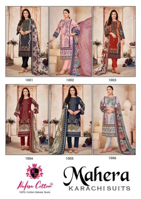 Nafisha Cotton Mahera Karachi Pakistani suits catalogue wholesaler  pakistani suit catalogs