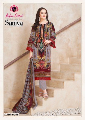 Nafisha Cotton Saniya Karachi Suits Vol 06 Pure Soft Cotton Digital Print Wholesale readymade suit catalogs