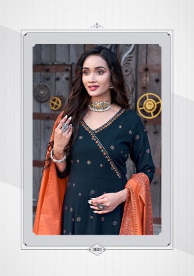 Nafiza by mitto designer anarkali reyon readymade suit catalogue at low rate readymade suit catalogs