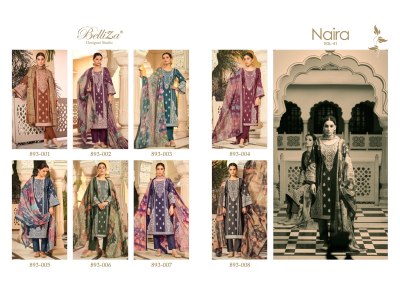 Naira vol 41 by belliza pure cotton digital printed dress material catalogue at low rate  salwar kameez catalogs