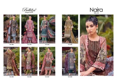 Naira vol 54 by Belliza pure cotton digital printed unstitched salwar suit catalogue salwar kameez catalogs