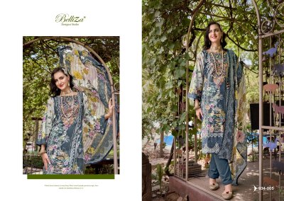Naira vol 59 by Belliza pure cotton digital print embroidered unstitched suit catalogue at affordable rate salwar kameez catalogs