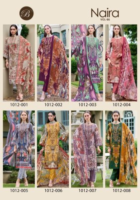 Naira vol 86 by belliza Pure Cotton Digital Printed Dress material catalogue at low price  dress material catalogs
