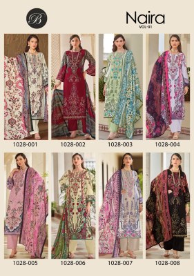 Naira vol 91 by Belliza Pure cotton Digital Printed unstitched suit catalogue at affordable rate salwar kameez catalogs
