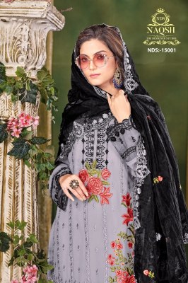 Naqsh designer studio by D NO 15001 pure georgette embroidered readymade suit catalogue Amavi