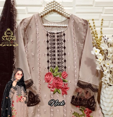 Naqsh designer studio by D NO 15001 pure georgette embroidered readymade suit catalogue readymade suit catalogs