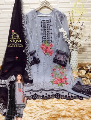 Naqsh designer studio by D NO 15001 pure georgette embroidered readymade suit catalogue readymade suit catalogs