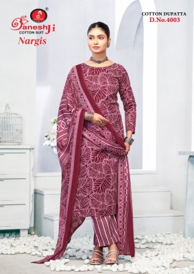 Nargis vol 4 by Ganeshji Heavy indo cotton Dress material at affordable rate  salwar kameez catalogs
