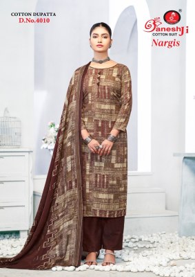Nargis vol 4 by Ganeshji Heavy indo cotton Dress material at affordable rate  salwar kameez catalogs