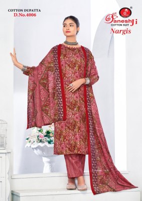 Nargis vol 4 by Ganeshji Heavy indo cotton Dress material at affordable rate  salwar kameez catalogs