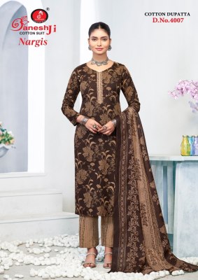 Nargis vol 4 by Ganeshji Heavy indo cotton Dress material at affordable rate  salwar kameez catalogs