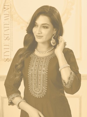Nari vol 1 by Karishna Trends Roman silk flair readymade suit at amavie expo readymade suit catalogs