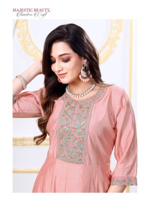 Nari vol 1 by Karishna Trends Roman silk flair readymade suit at amavie expo readymade suit catalogs