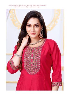 Nari vol 1 by Karishna Trends Roman silk flair readymade suit at amavie expo readymade suit catalogs