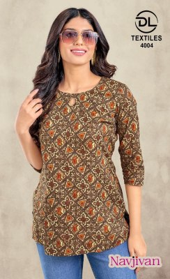 Navjivan vol 4 by DL Textiles Short printed Designer Top collection with affordable rate western wear catalogs