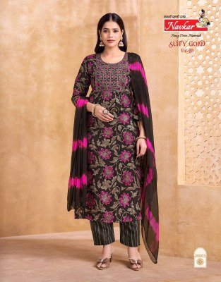 Navkar Suffy Gold Vol 20 Designer Embroidery Work Readymade Salwar Kameez Wholesale kurtis catalogs