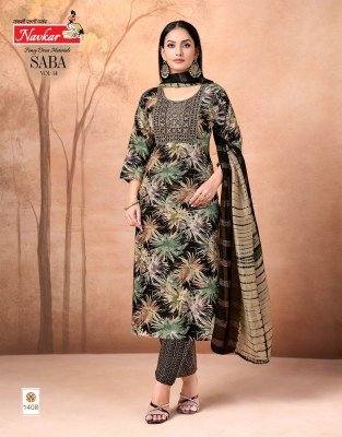 Navkar Saba Vol 14 Rayon Embroidery Work Kurti Pant Dupatta  readymade suit catalogs