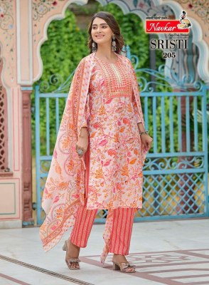Navkar Shristi vol 2 cotton slub top pant dupatta set Kurti catalogue wholesaler price  kurtis catalogs