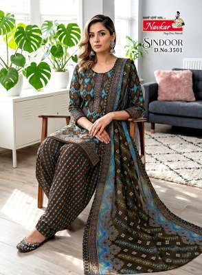 Navkar Sindoor Vol-29 Mix Cotton Readymade Patiyala Suit with Mal Mal Dupatta readymade suit catalogs