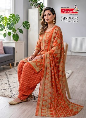 Navkar Sindoor Vol-29 Mix Cotton Readymade Patiyala Suit with Mal Mal Dupatta readymade suit catalogs