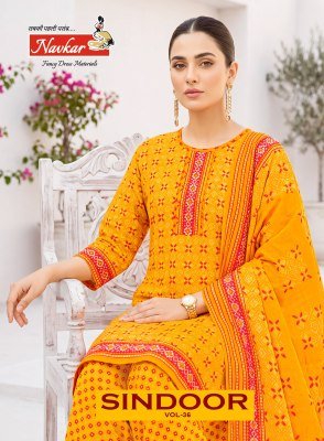 Navkar Sindoor Vol  36 Mix Cotton Patiyala Suit with Dupatta wholesale catalogs