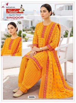 Navkar Sindoor Vol  36 Mix Cotton Patiyala Suit with Dupatta readymade suit catalogs