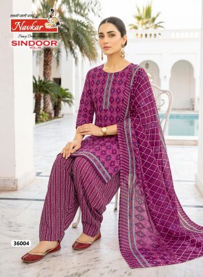 Navkar Sindoor Vol  36 Mix Cotton Patiyala Suit with Dupatta readymade suit catalogs