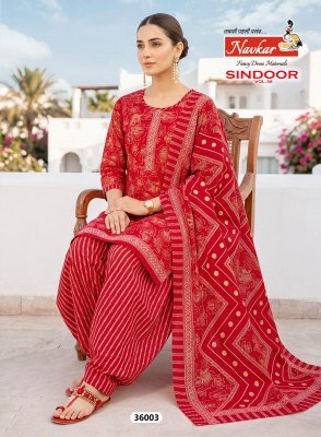 Navkar Sindoor Vol  36 Mix Cotton Patiyala Suit with Dupatta readymade suit catalogs
