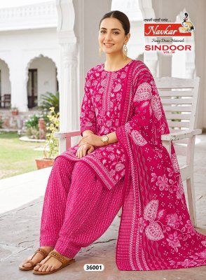Navkar Sindoor Vol  36 Mix Cotton Patiyala Suit with Dupatta readymade suit catalogs